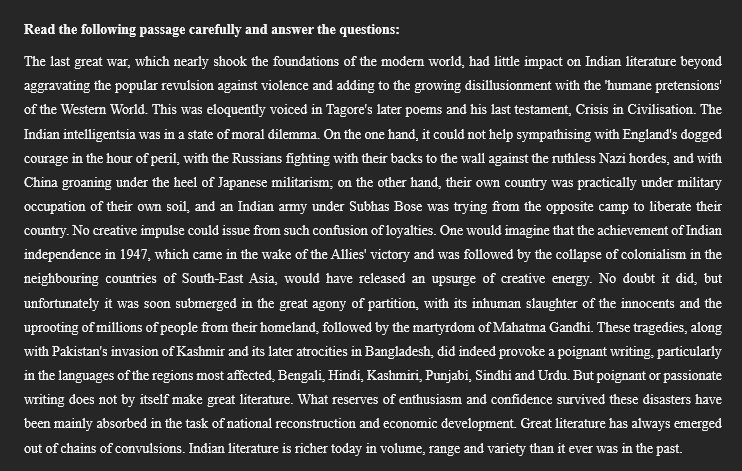 ugc paper 1 Mock Test 1 rc