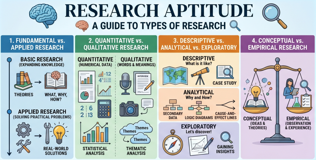 Types of Research UGC NET 2026